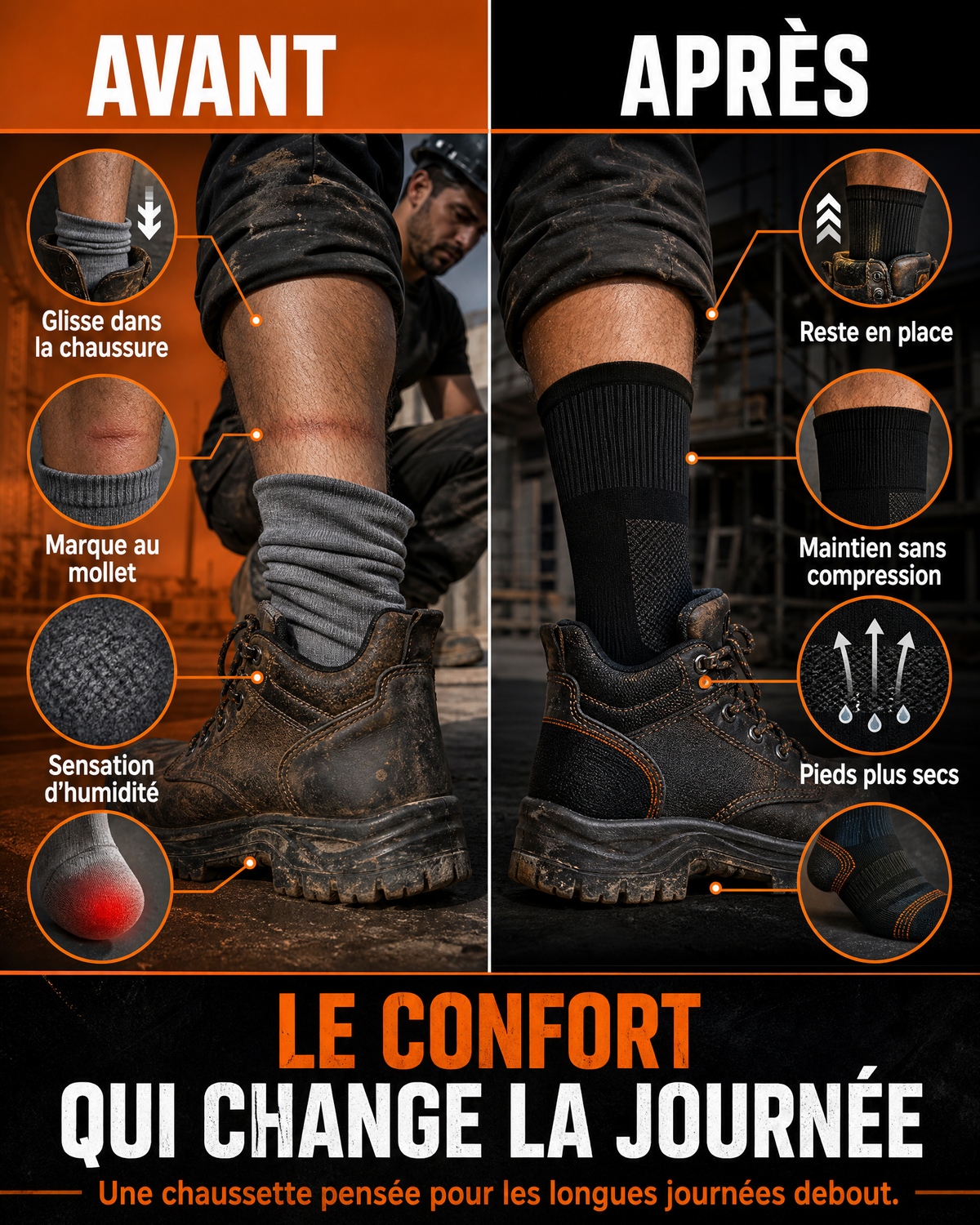 APLOMB™ Chaussettes Confort