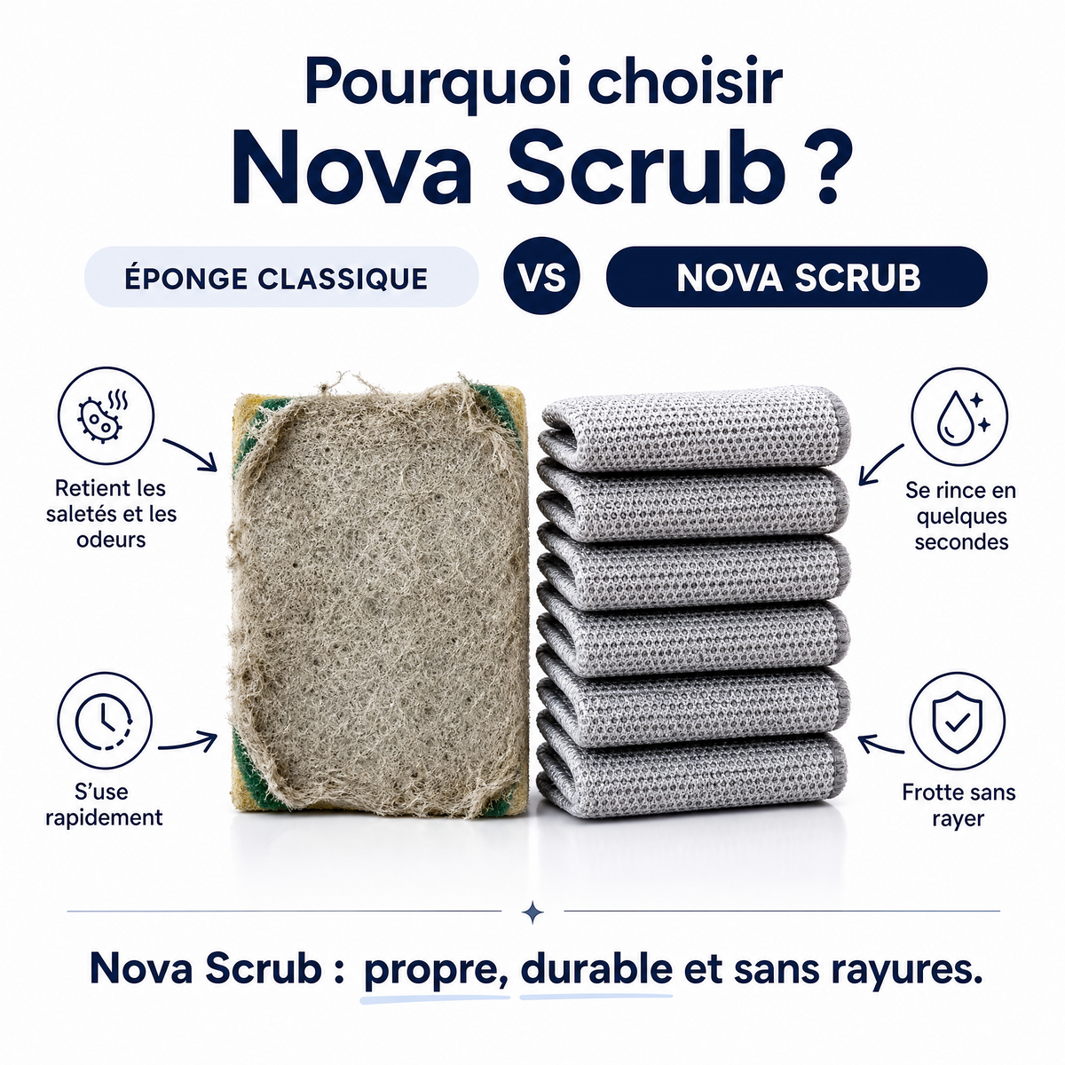 Nova Scrub| Le chiffon qui décrasse sans rayer
